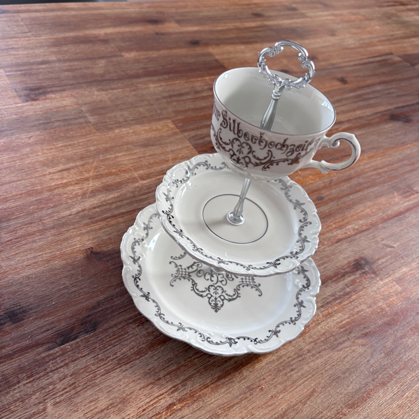 Etagere Silberhochzeit