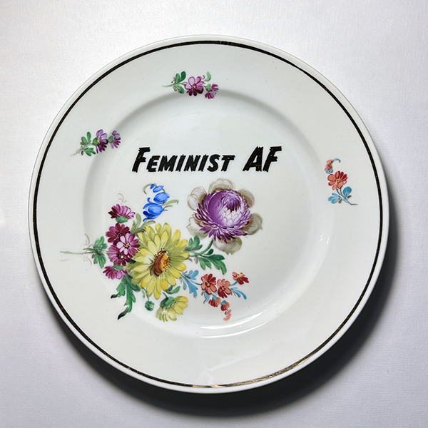 Wandteller Feminist AF