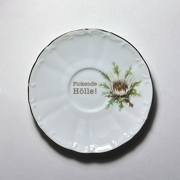 Wandteller F*****e Hölle!
