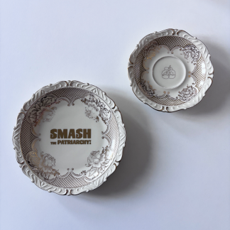 Wandteller Set "Smash the Patriarchy"