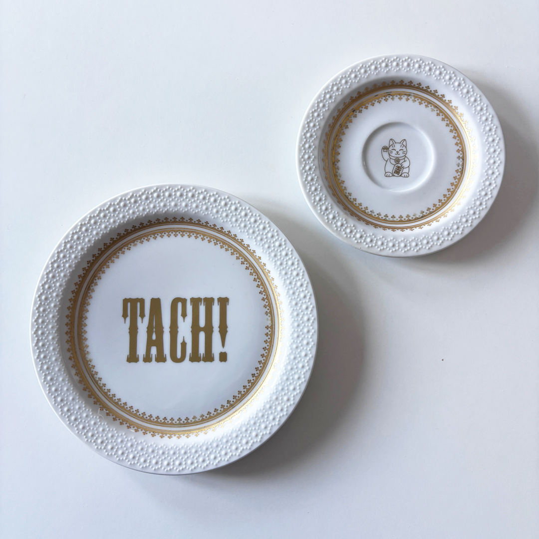 Wandteller Set "TACH!"