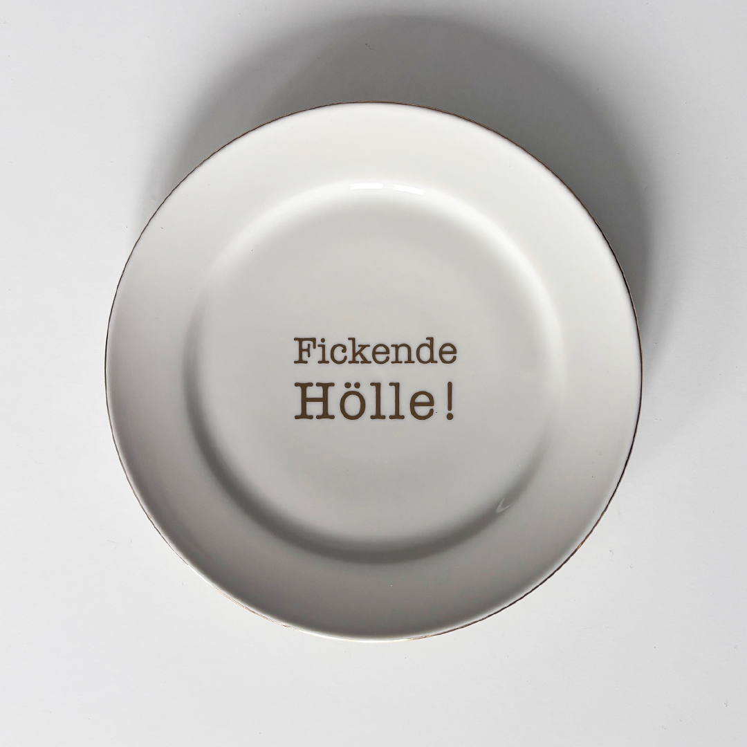 Wandteller F******e Hölle