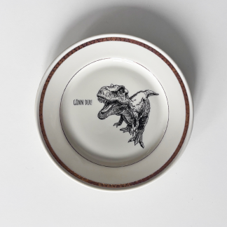 Wandteller T-Rex
